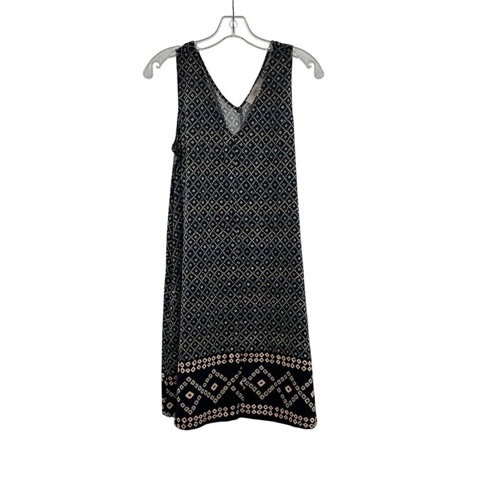 Loft Women's Sleeveless Shift Dress V- Neck Multicolored Size Small Above Knee